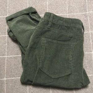 Urban Outfitters Corduroy Green Mom Jeans